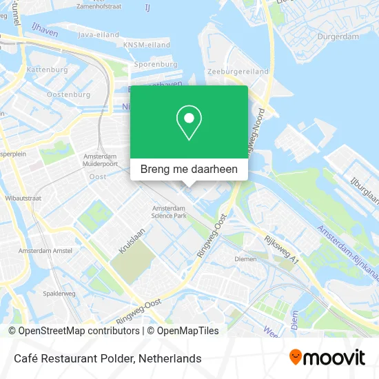 Café Restaurant Polder kaart