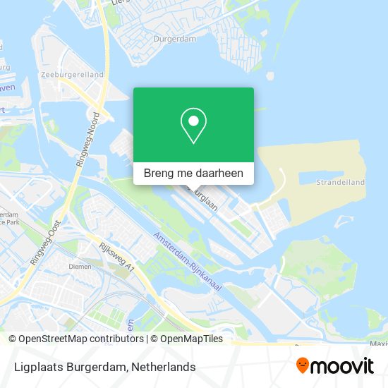 Ligplaats Burgerdam kaart