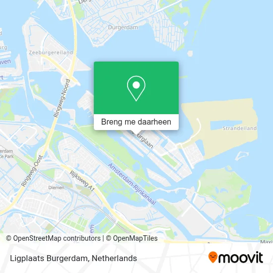 Ligplaats Burgerdam kaart