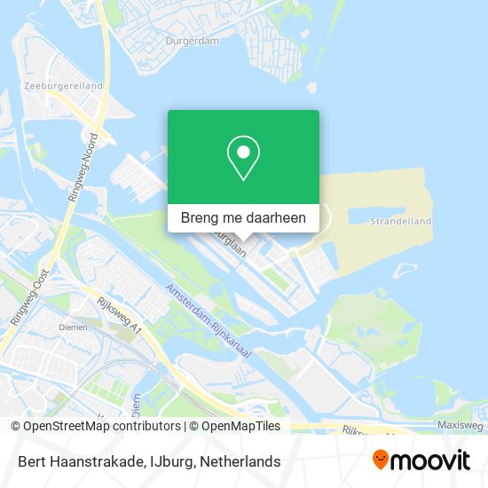 Bert Haanstrakade, IJburg kaart
