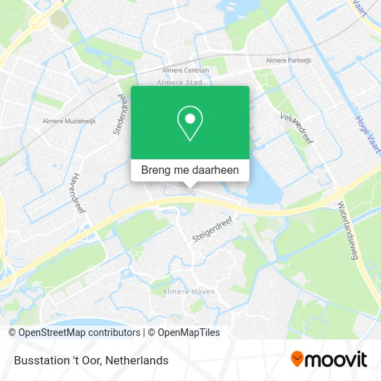 Busstation 't Oor kaart