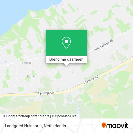 Landgoed Hulshorst kaart