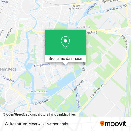 Wijkcentrum Meerwijk kaart