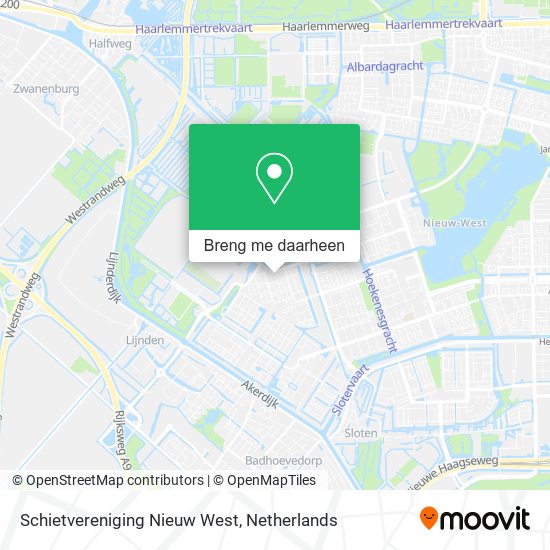 Schietvereniging Nieuw West kaart