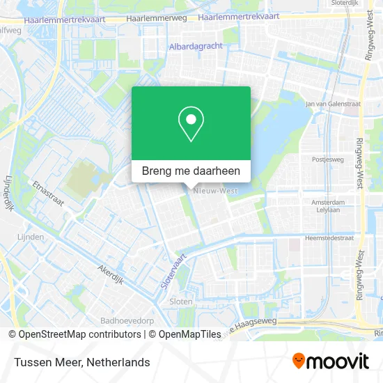 Tussen Meer kaart