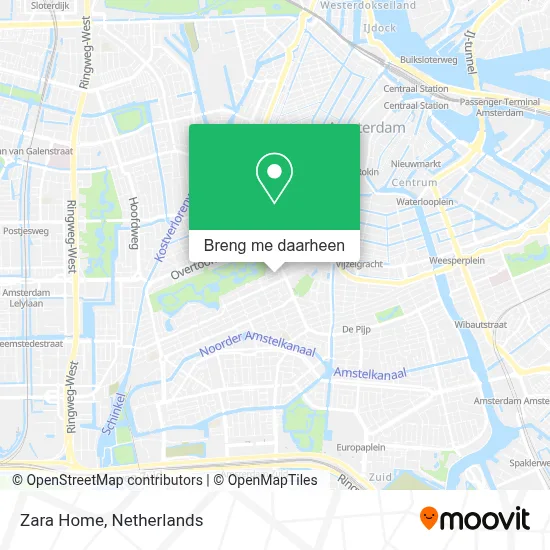 Zara Home kaart