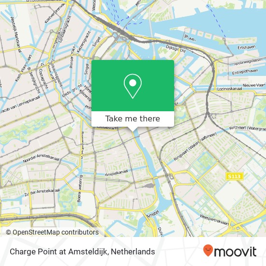 Charge Point at Amsteldijk kaart