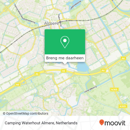 Camping Waterhout Almere kaart