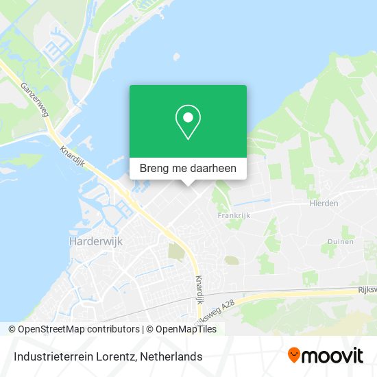 Industrieterrein Lorentz kaart