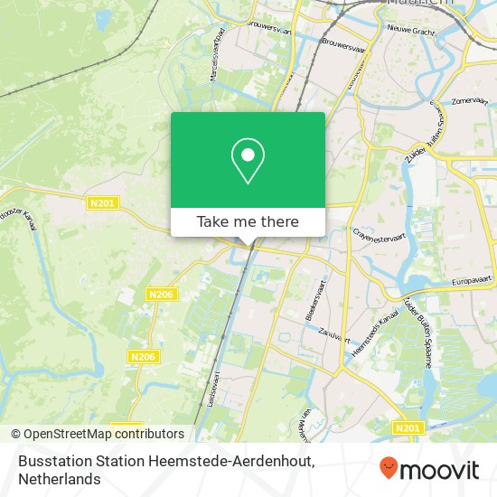 Busstation Station Heemstede-Aerdenhout kaart