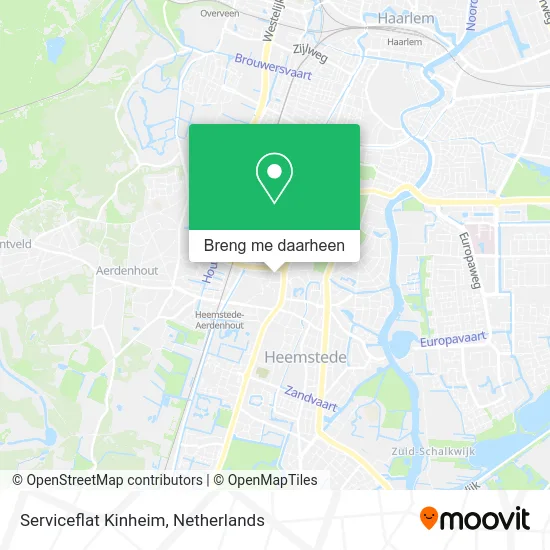 Serviceflat Kinheim kaart