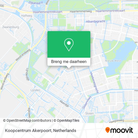 Koopcentrum Akerpoort kaart