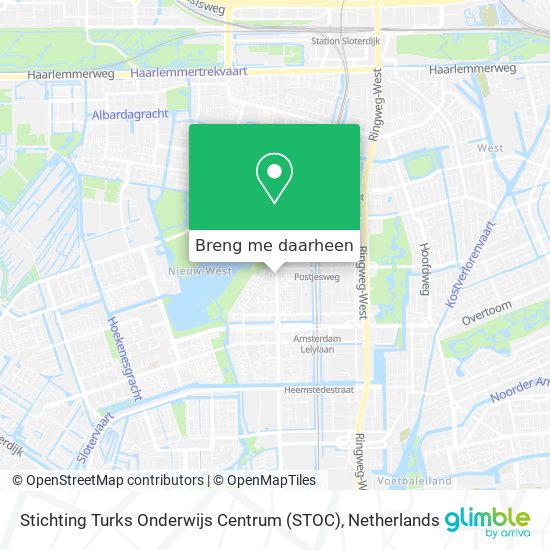 Stichting Turks Onderwijs Centrum (STOC) kaart