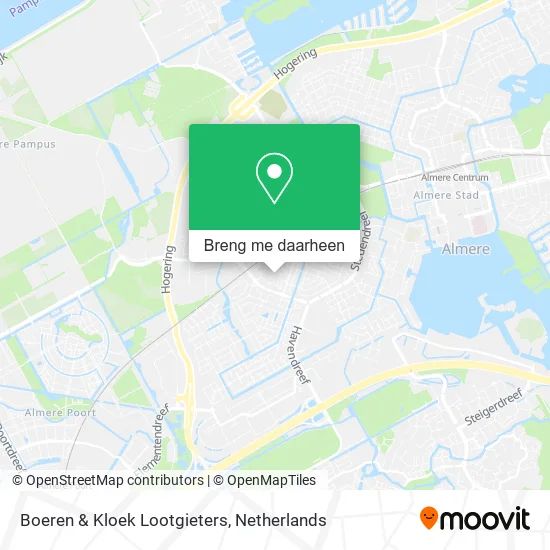 Boeren & Kloek Lootgieters kaart