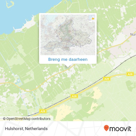 Hulshorst kaart
