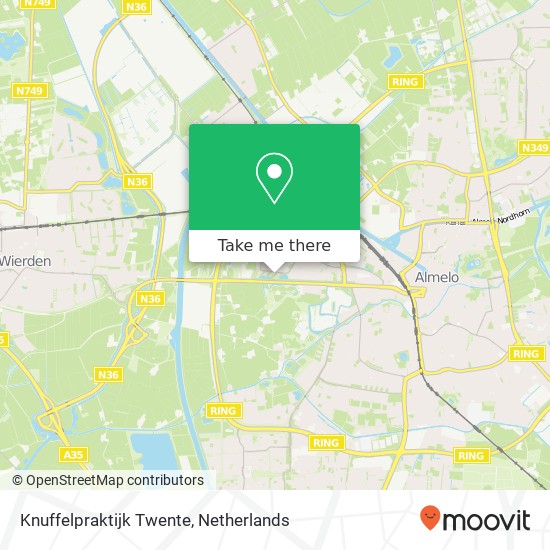 Knuffelpraktijk Twente kaart