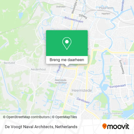 De Voogt Naval Architects kaart