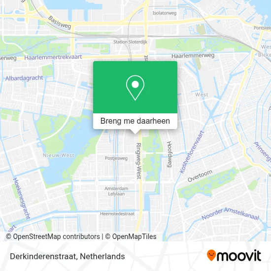 Derkinderenstraat kaart