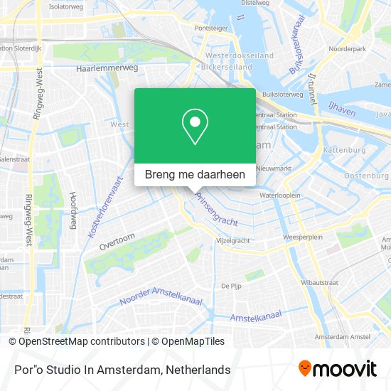 Por"o Studio In Amsterdam kaart