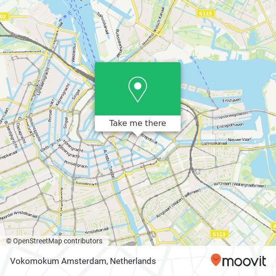 Vokomokum Amsterdam kaart