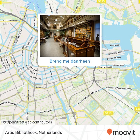 Artis Bibliotheek kaart