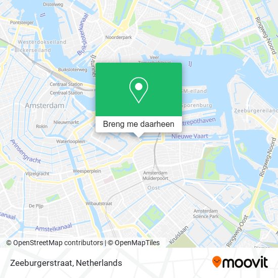Zeeburgerstraat kaart