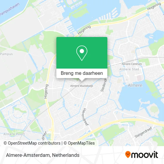 Almere-Amsterdam kaart