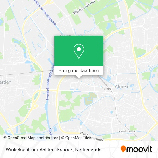 Winkelcentrum Aalderinkshoek kaart