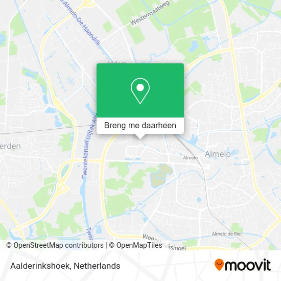 Aalderinkshoek kaart