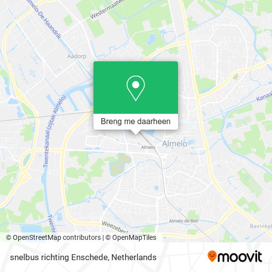 snelbus richting Enschede kaart