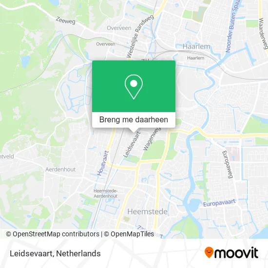 Leidsevaart kaart