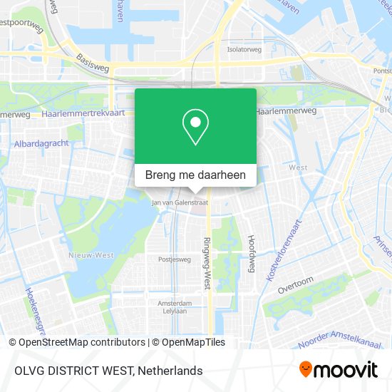 OLVG DISTRICT WEST kaart