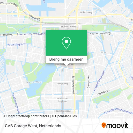 GVB Garage West kaart