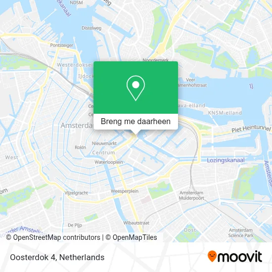 Oosterdok 4 kaart
