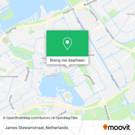 James Stewartstraat kaart