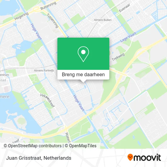 Juan Grisstraat kaart