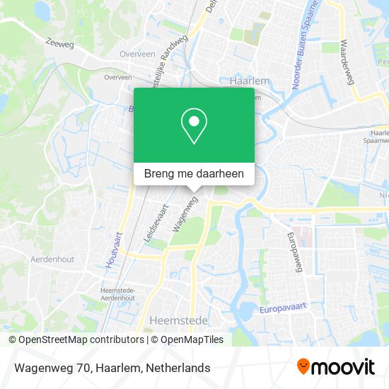 Wagenweg 70, Haarlem kaart