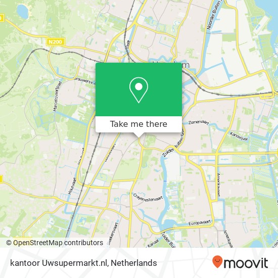 kantoor Uwsupermarkt.nl kaart