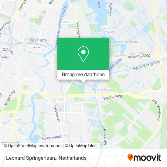 Leonard Springerlaan. kaart