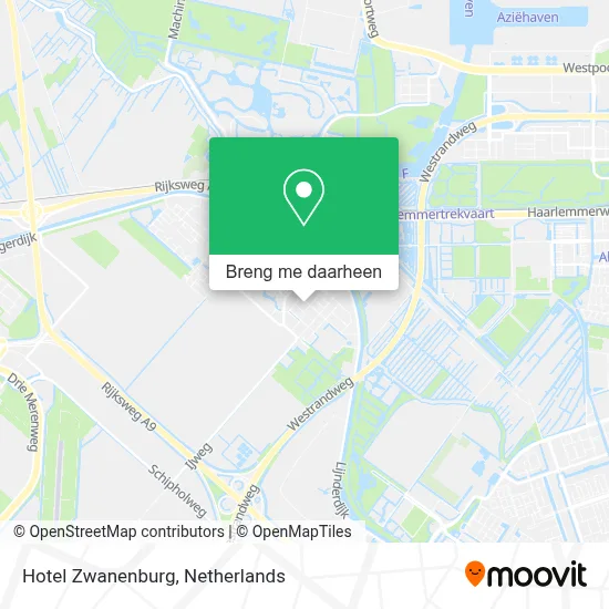 Hotel Zwanenburg kaart