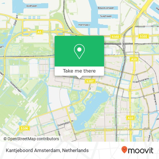 Kantjeboord Amsterdam kaart