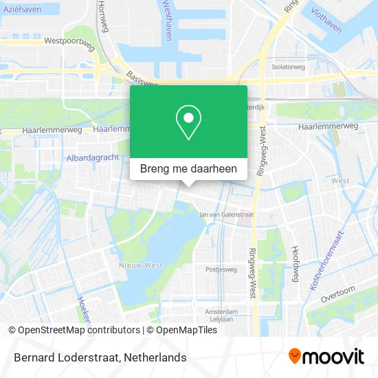 Bernard Loderstraat kaart