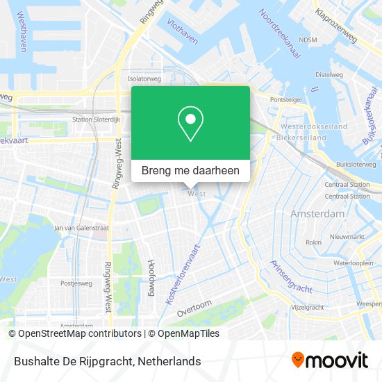 Bushalte De Rijpgracht kaart