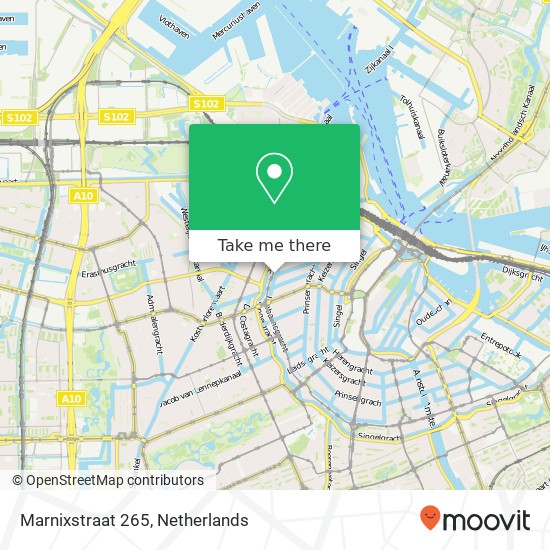 Marnixstraat 265 kaart