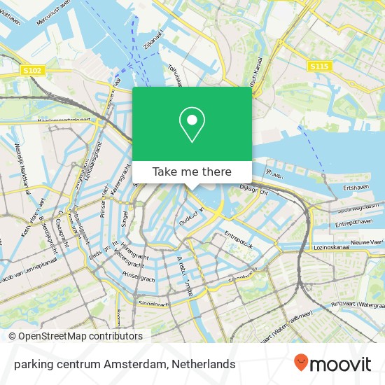parking centrum Amsterdam kaart
