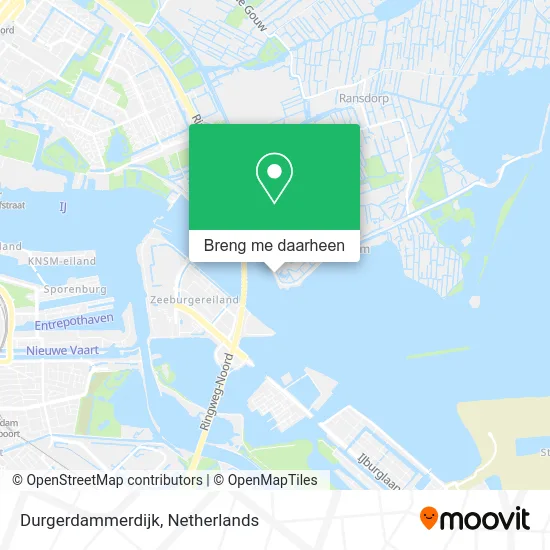 Durgerdammerdijk kaart