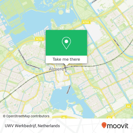 UWV Werkbedrijf kaart