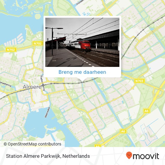 Station Almere Parkwijk kaart