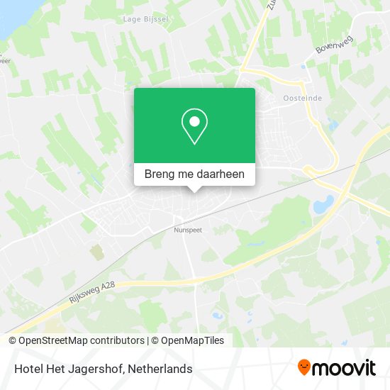 Hotel Het Jagershof kaart