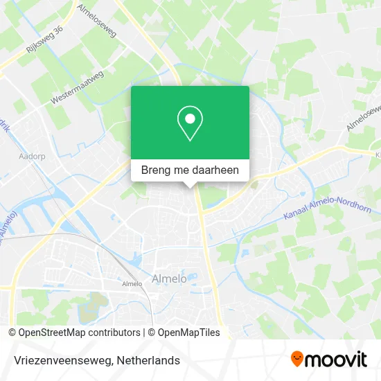 Vriezenveenseweg kaart
